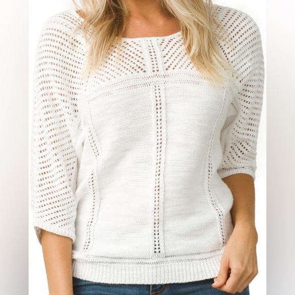 NWT Prana Getup Sweater white size xs - Picture 1 of 6